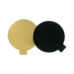 Semelle Or/Noir Diam 8cm